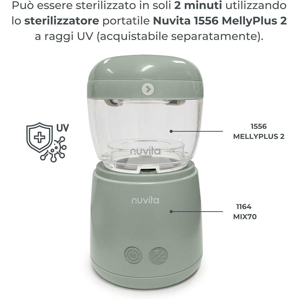 Nuvita Scaldabiberon Portatile Universale Mix70 Con Funzione Scalda E Mescola