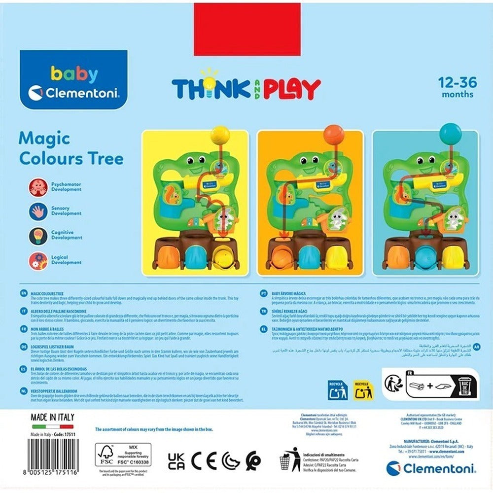 Clementoni Baby Magic Colours Tree Ball Drop