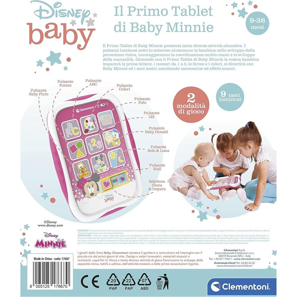 Clementoni Disney Baby Il Primo Tablet di Baby Minnie