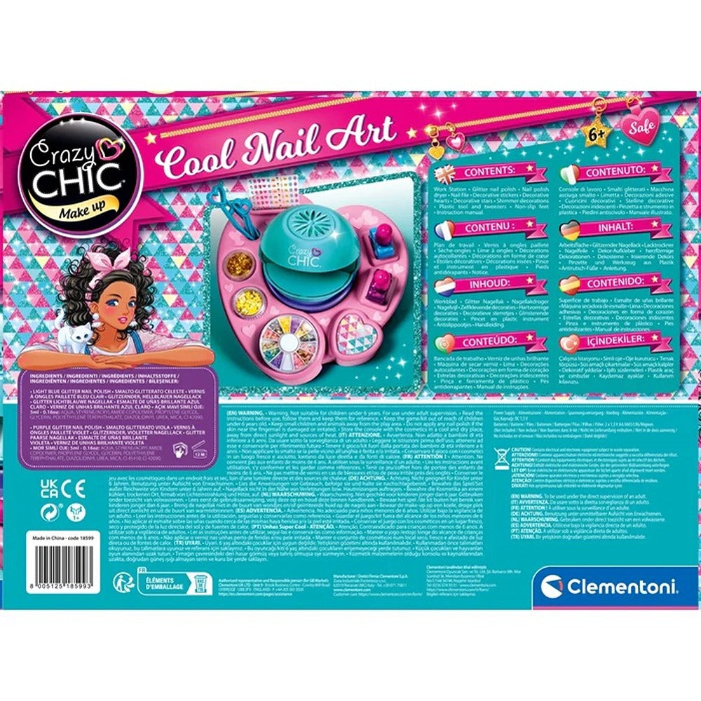 Clementoni Crazy Chic Cool Nail Art – Crea Unghie Fantastiche