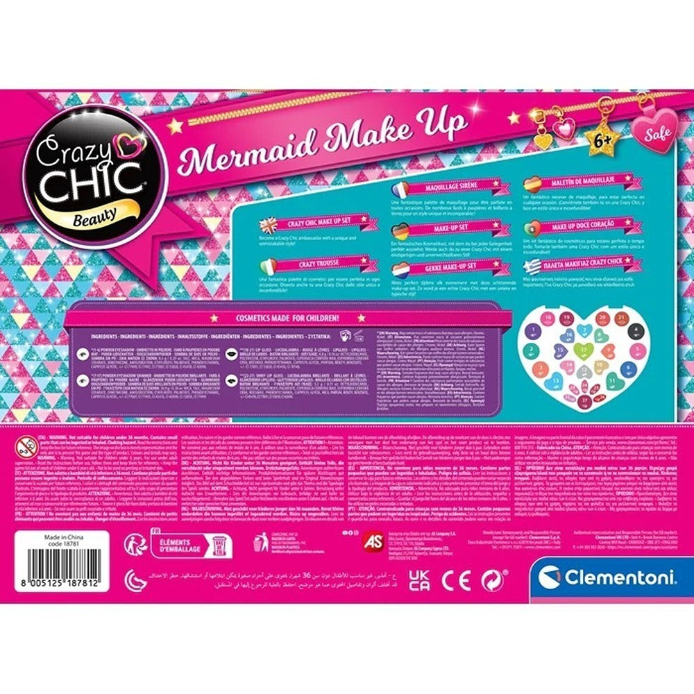 Clementoni Crazy Chic Mermaid Make Up - Trousse Cuore