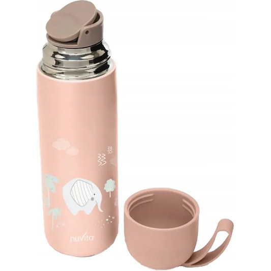 Nuvita Borraccia Termica In Acciaio Con Manico In Silicone 400 ml English Rose