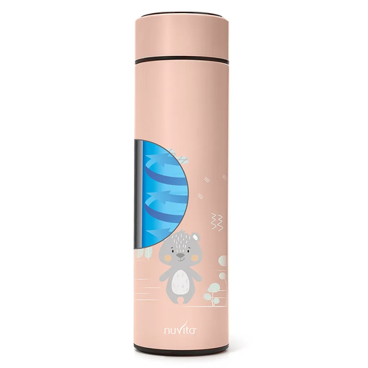 Nuvita Borraccia Termica In Acciaio Con Termometro Led 500 ml English Rose