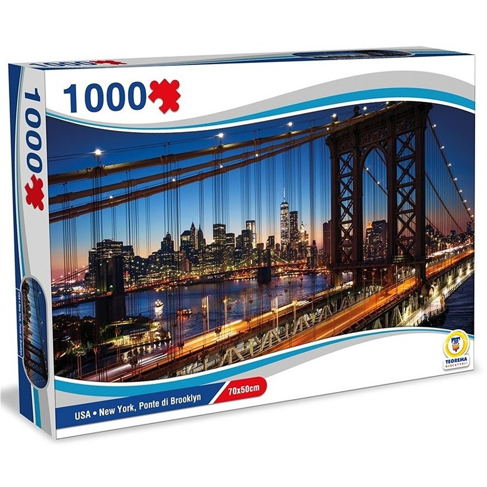 Teorema Puzzle USA New York Ponte Di Brooklyn 1000 Pezzi