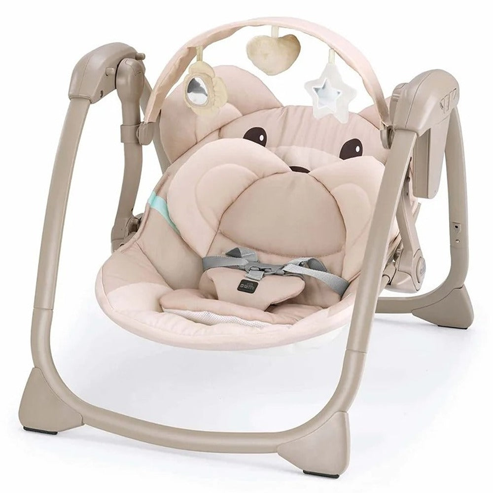 Cam Midi Altalena Sdraietta Elettrica Reclinabile Cagnolini Beige