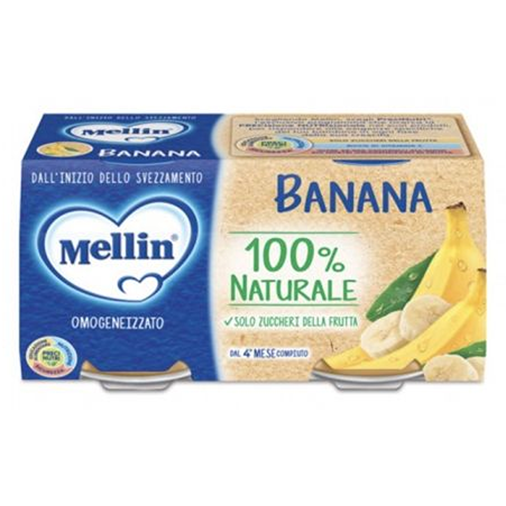 Mellin Omogeneizzato Frutta Banana 2x100 gr