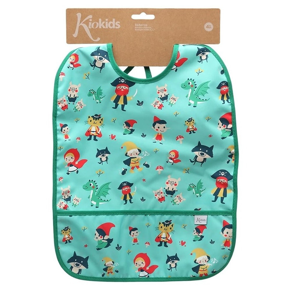 Kiokids Bavaglino Impermeabile Verde