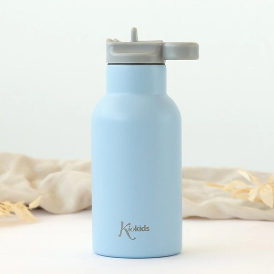 Kiokids Bottiglia In Acciaio Inox 350ml Azzurro