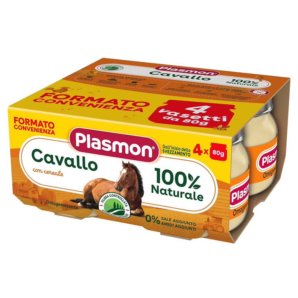 Plasmon Omogeneizzato Cavallo 4x80 gr