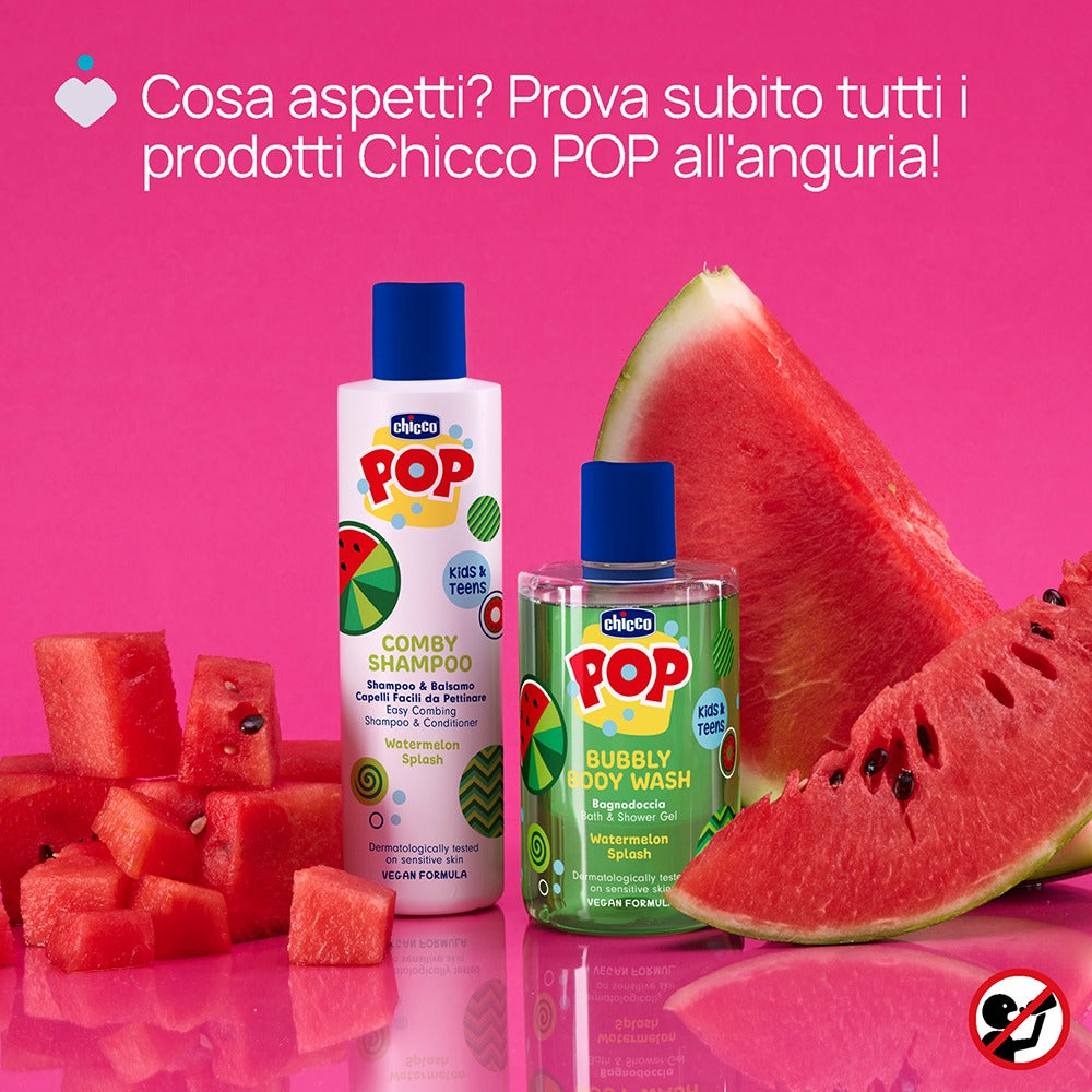 Chicco Pop Shampoo & Balsamo Watermelon Splash 250 ml