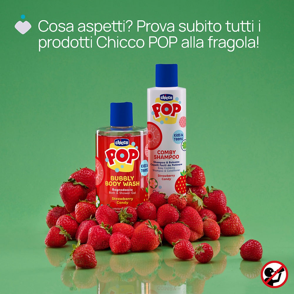 Chicco Pop Shampoo & Balsamo Strawberry Candy 250 ml