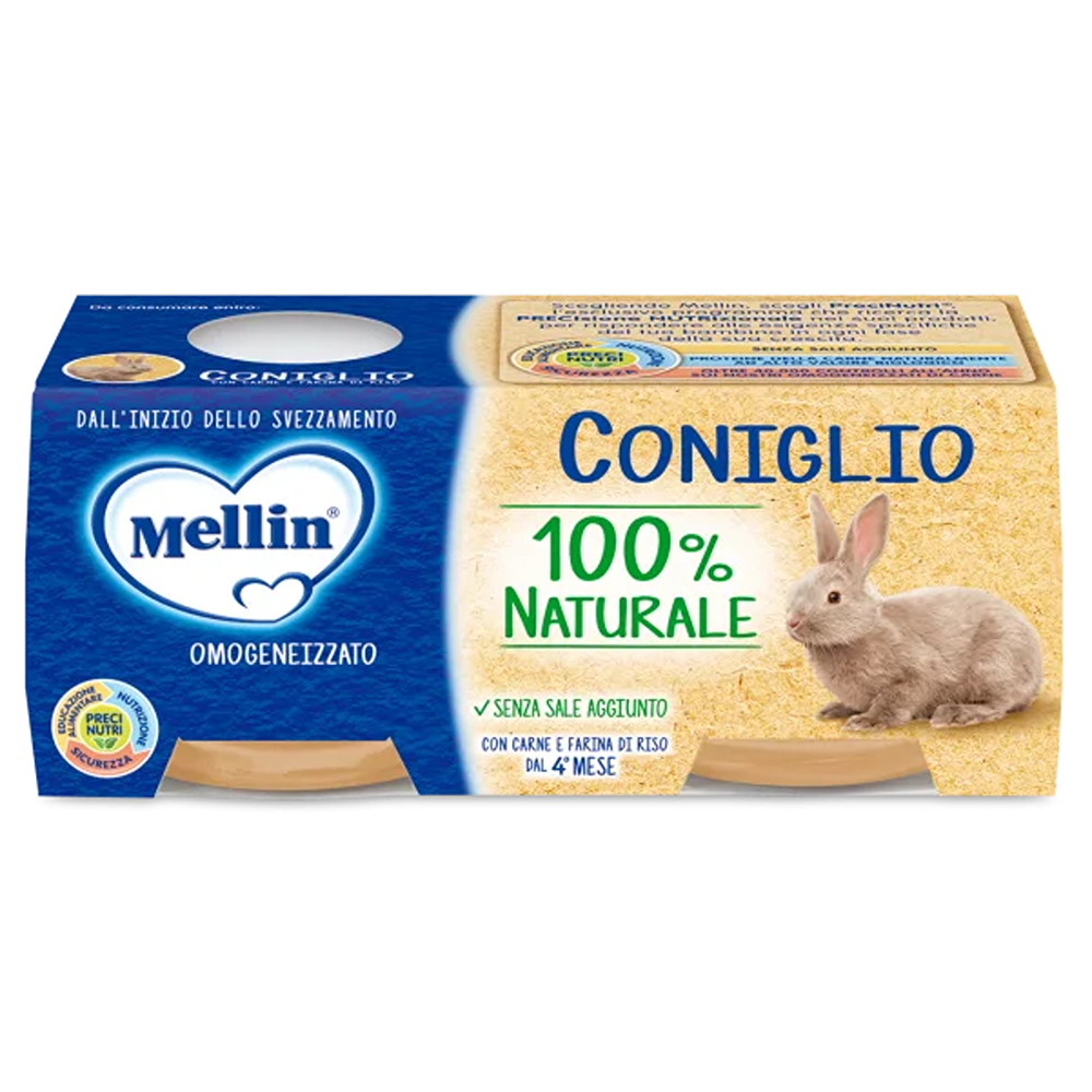Mellin Omogeneizzato Coniglio 2x80 gr