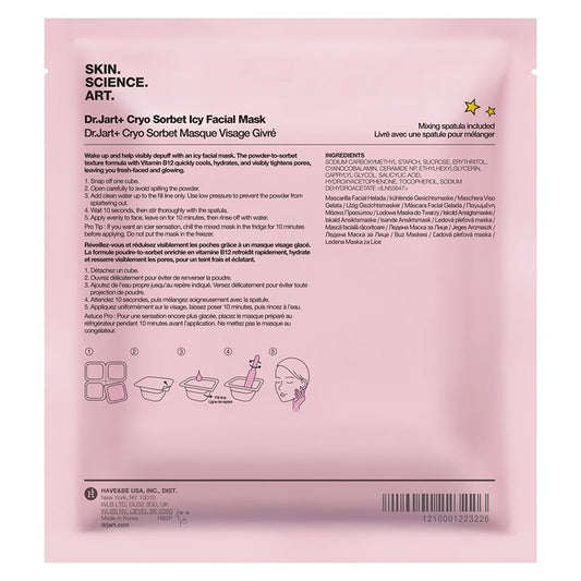 Dr.Jart+ Cryo Sorbet Icy Facial Mask - Maschera Viso