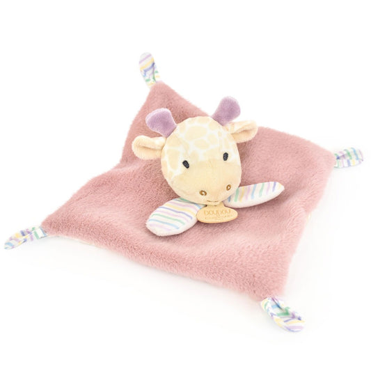 Doudou Et Compagnie Doudou Piatto Con Peluche Giraffa Rosa
