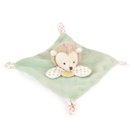 Doudou Et Compagnie Doudou Piatto Con Peluche Riccio Verde