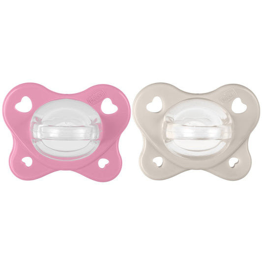 Chicco Succhietto Physioforma Dual Soft In Silicone Rosa 6-16 Mesi 2 Pezzi