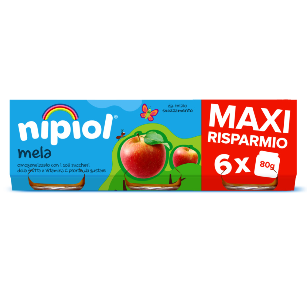 Nipiol Omogeneizzato Mela 6x80 gr
