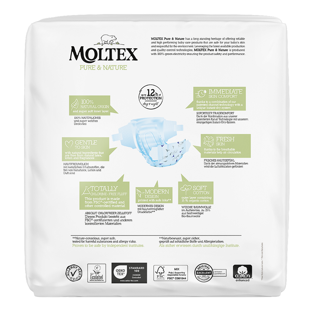 Moltex Pure & Nature Pannolini Eco 6 XL 16-30 kg 21 Pezzi