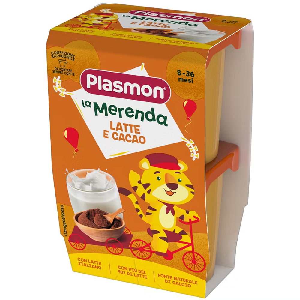 Plasmon La Merenda Latte E Cacao 2x120 gr