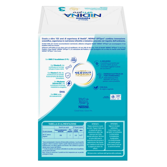 Nestlé Nidina Optipro 3 Latte In Polvere Di Crescita 1200 gr
