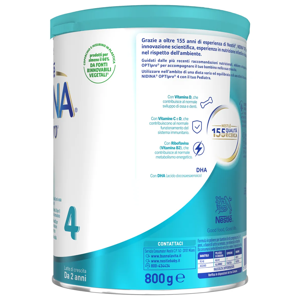 Nestlé Nidina Optipro 4 Latte In Polvere Di Crescita 800 gr