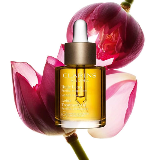 Clarins Huile Lotus - Olio Viso Pelle Mista O Grassa
