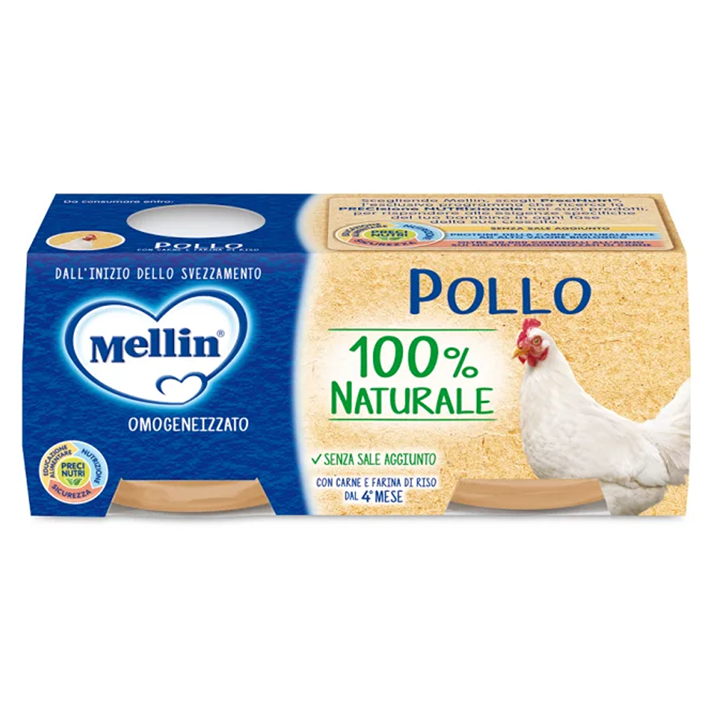 Mellin Omogeneizzato Pollo 2x80 gr
