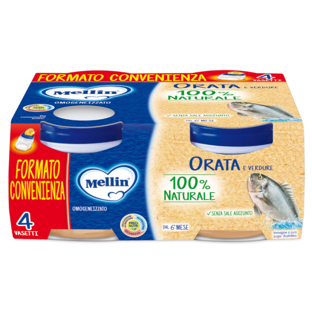 Mellin Omogeneizzato Orata 4x80 gr
