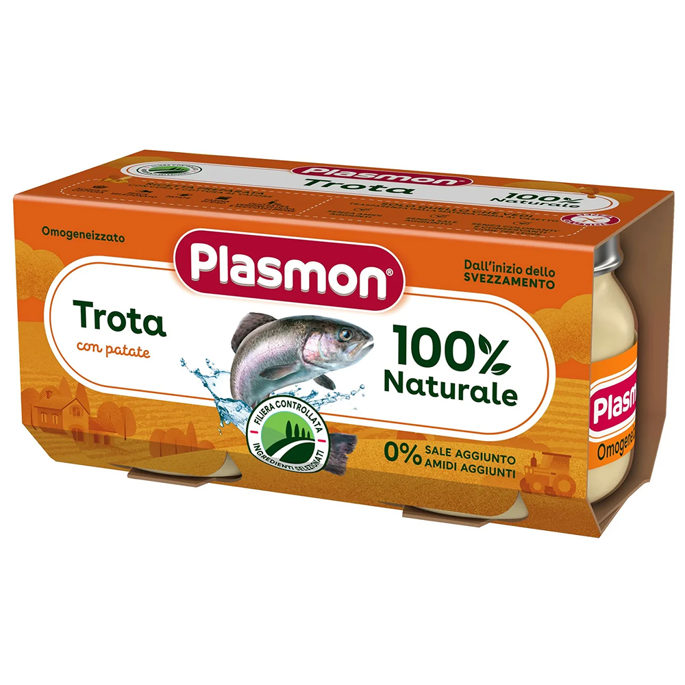 Plasmon Omogeneizzato Pesce Trota E Patate 2x80 gr