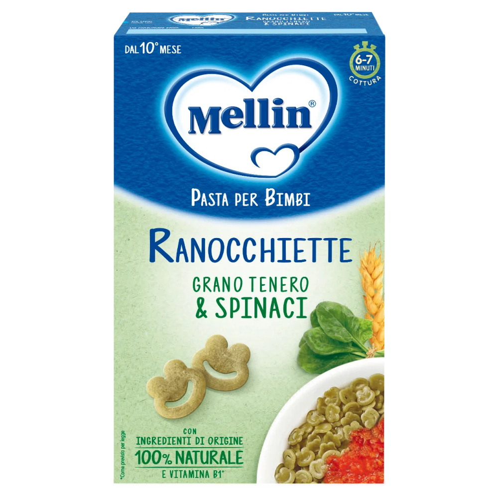 Mellin Pastina Ranocchiette Di Grano Tenero E Spinaci 280 gr