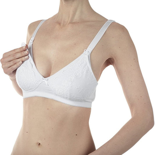 Chicco Reggiseno Allattamento In Cotone Bianco