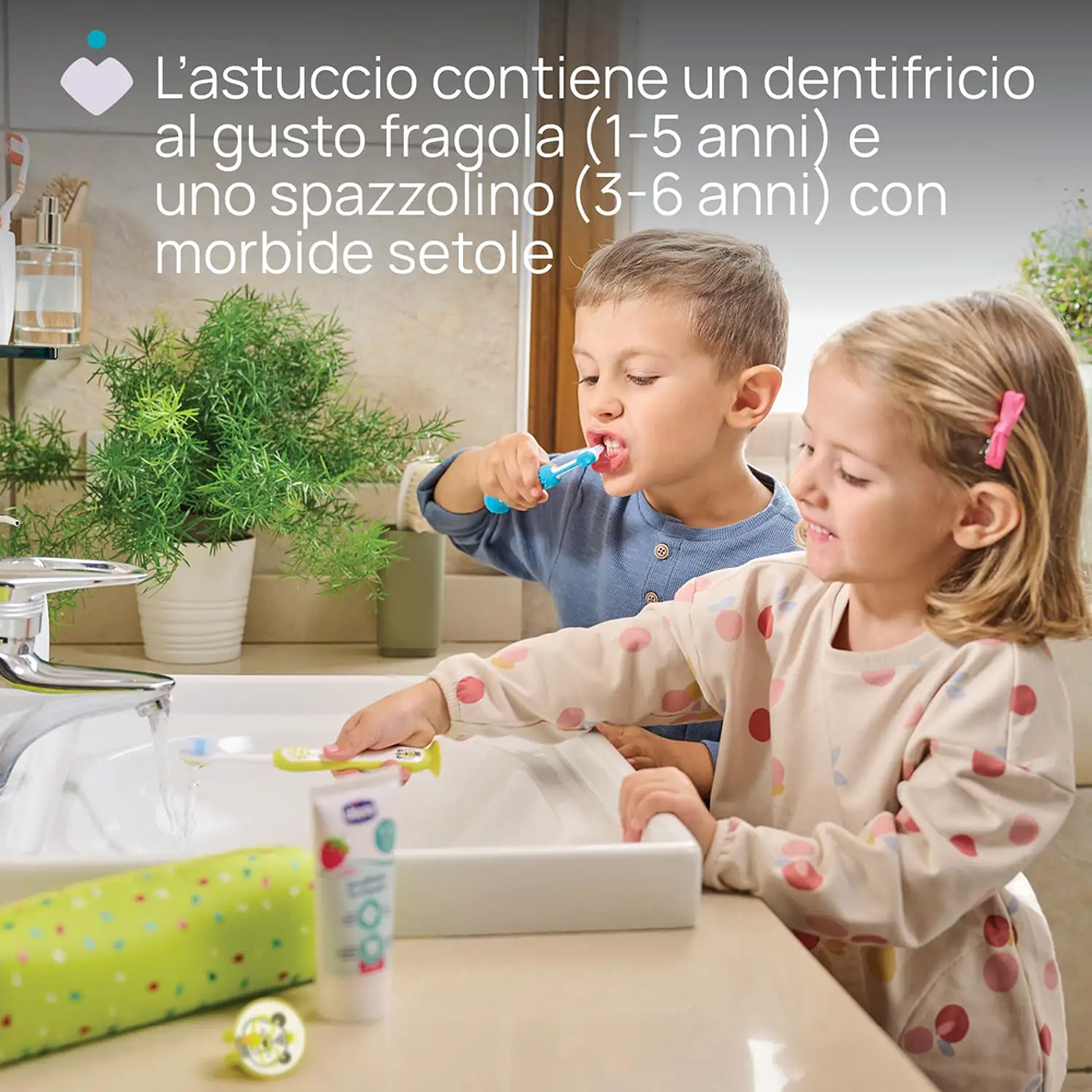 Chicco Set Primi Dentini Hippo 3+ Anni
