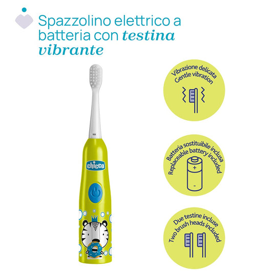 Chicco Spazzolino Elettrico Tigre 3+ Anni
