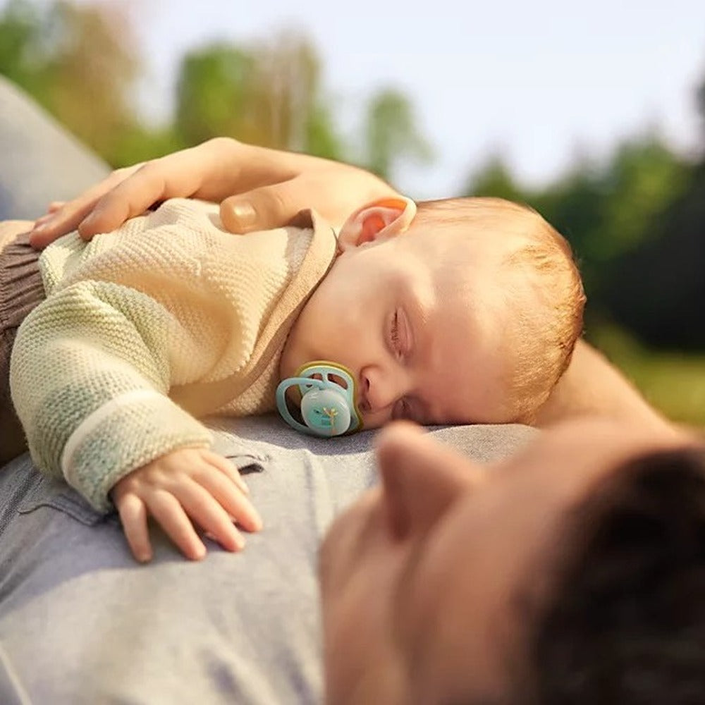 Philips Avent Ultra Air Nighttime Succhietti Ortodontici Bradipo E Tigre 0-6 Mesi 2 Pezzi