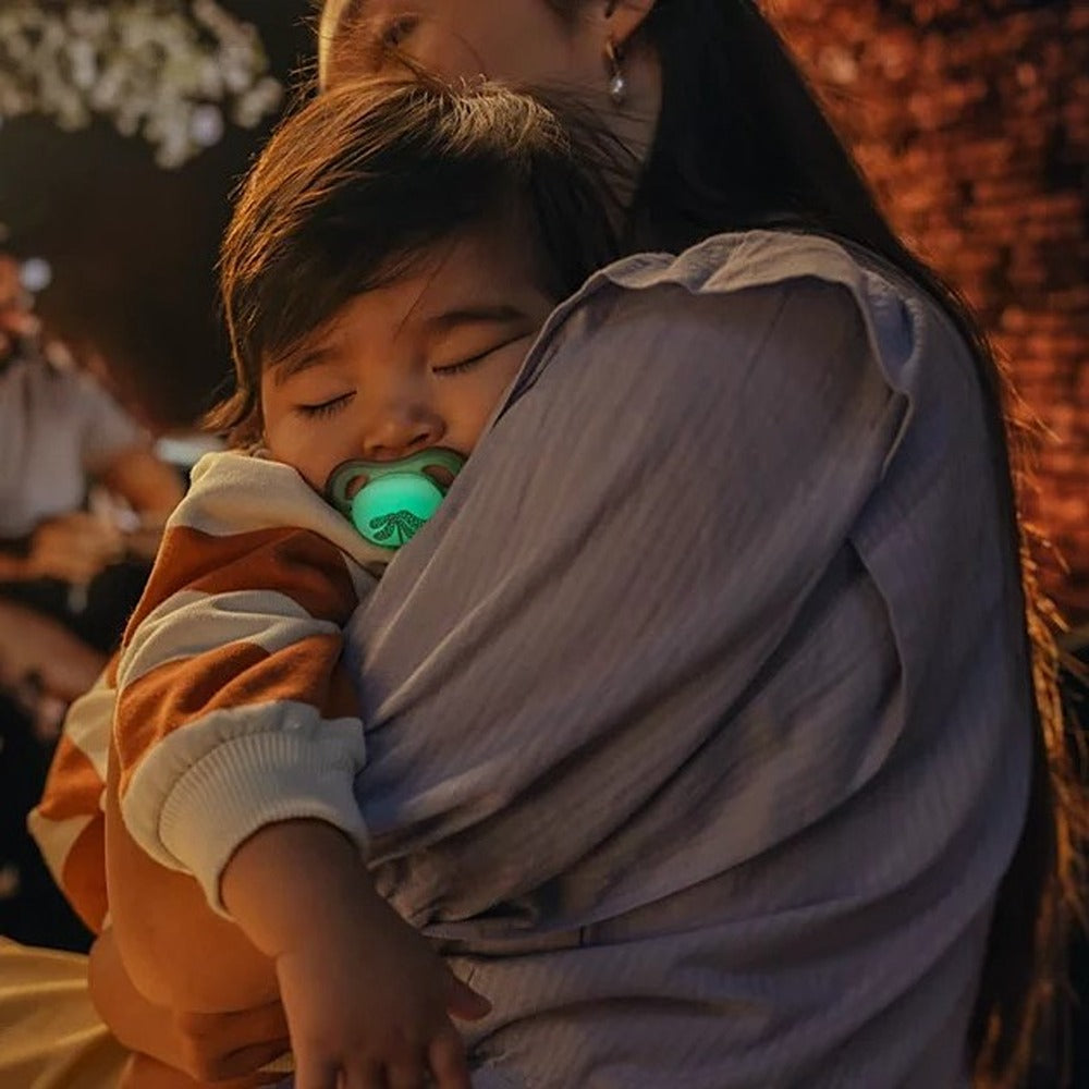 Philips Avent Ultra Air Day & Night Succhietti Ortodontici Verde E Foglia 6-18 Mesi 2 Pezzi
