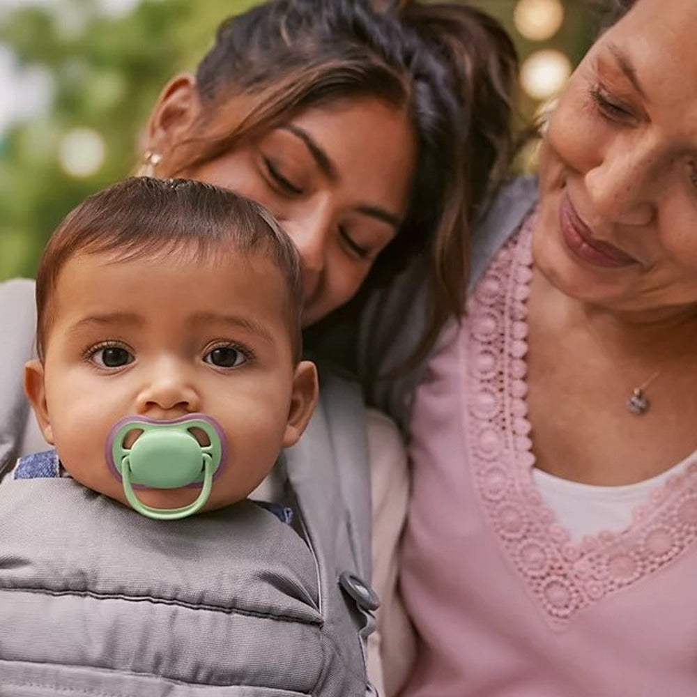 Philips Avent Ultra Air Succhietti Ortodontici Rosa E Verde 6-18 Mesi 2 Pezzi
