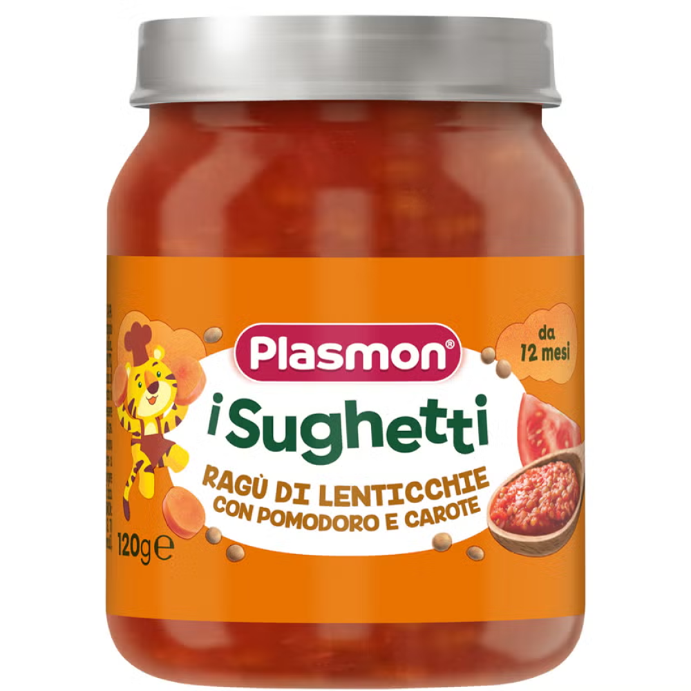 Plasmon Sughetto Ragù di Lenticchie Con Pomodoro E Carote 120 gr