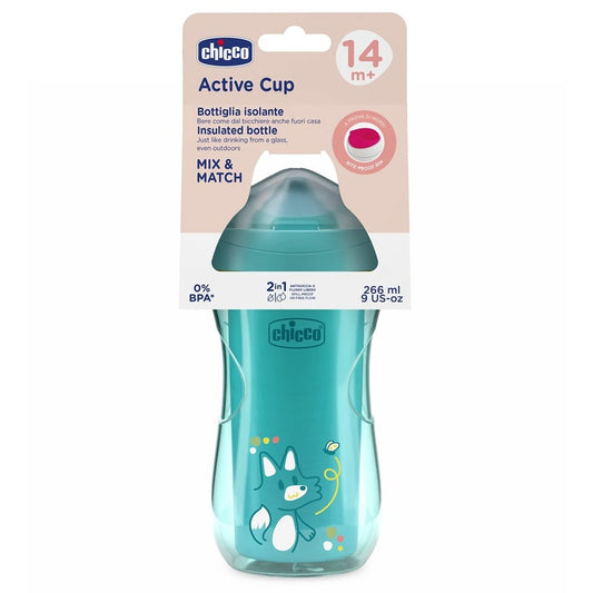 Chicco Tazza Active Azzurra 266 ml 14+ Mesi