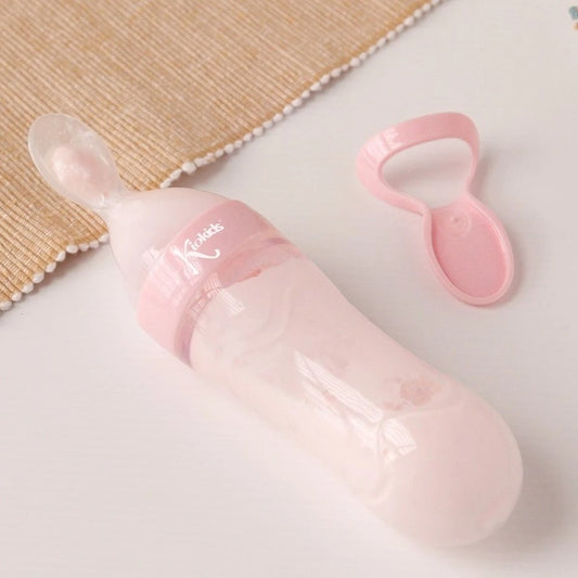 Kiokids Cucchiaio Dosatore In Silicone Rosa
