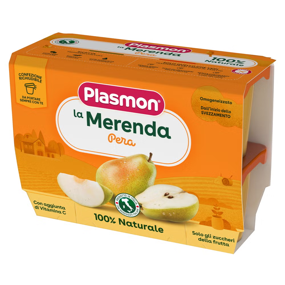 Plasmon Omogeneizzato Sapori di Natura Pera 4x100 gr