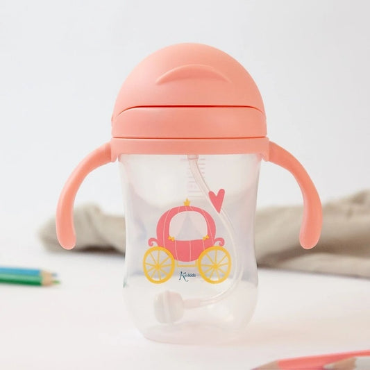 Kiokids Tazza Di Apprendimento Con Manici Rosa 300 ml