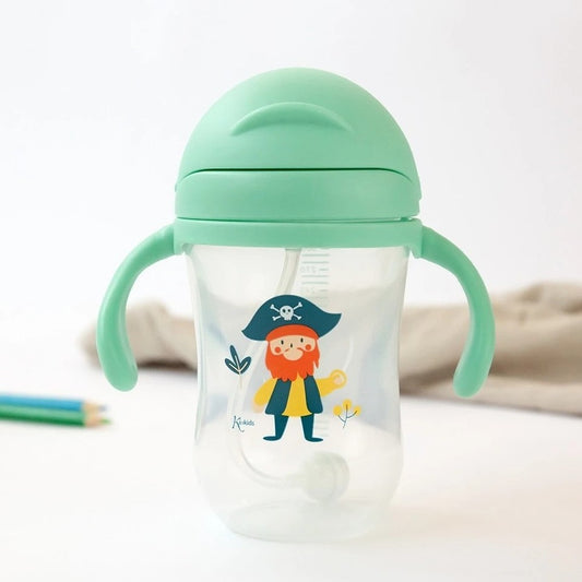 Kiokids Tazza Di Apprendimento Con Manici Verde 300 ml