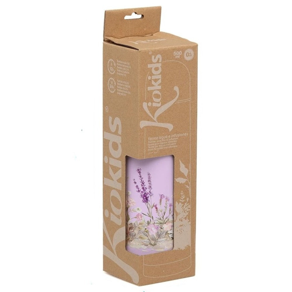 Kiokids Thermos Per Liquidi Acciaio Inox Lavanda 500 ml