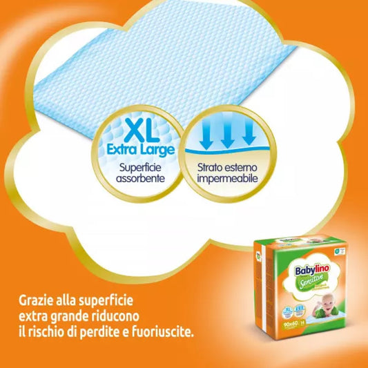 Babylino Sensitive Traversine Assorbenti 60x90 cm 14 Pezzi