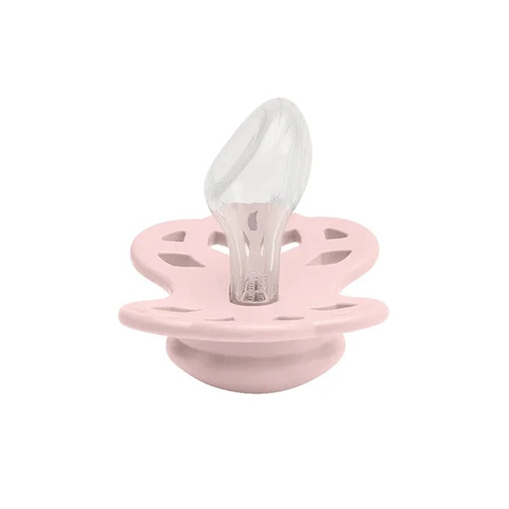 Bibs Infinity Set 2 Ciucci Tettarella Anatomica In Silicone Ipoallergenica Blossom E Dusky Lilac 6-18 Mesi