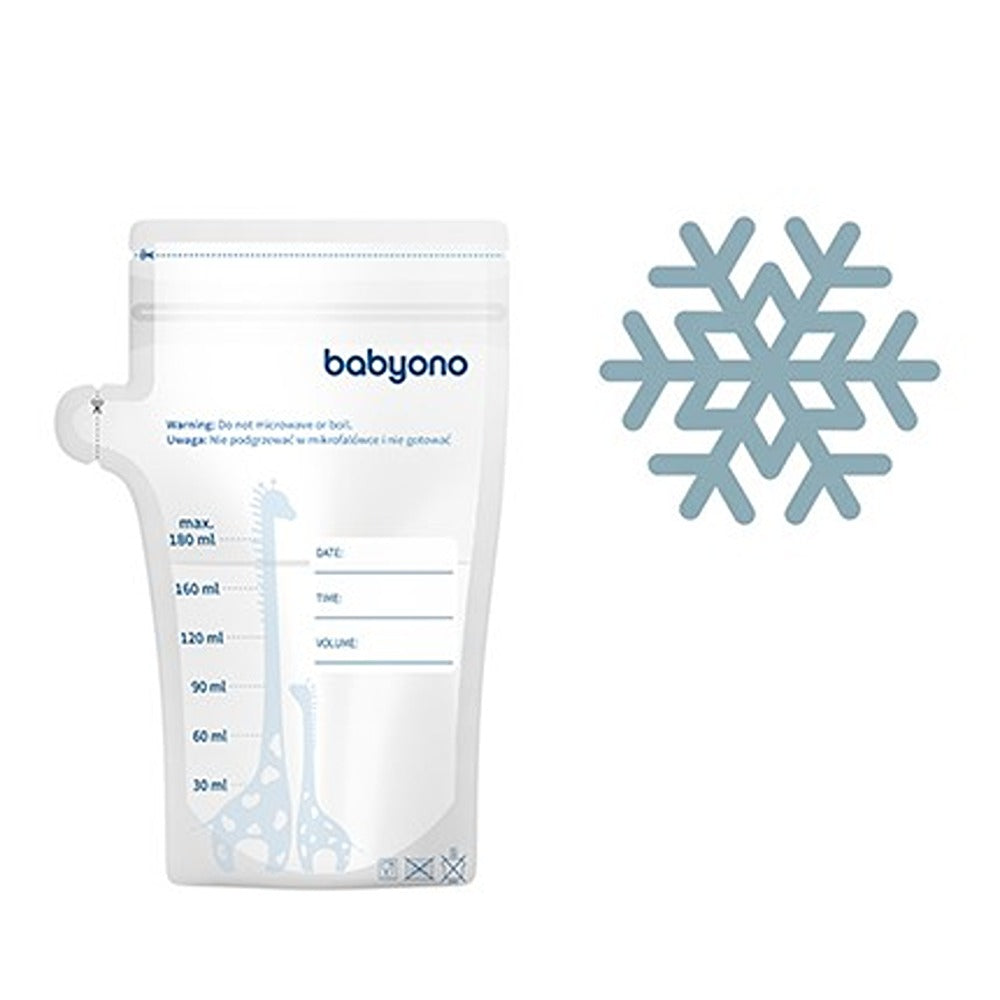 Babyono Sacchetti Per La Conservazione Del Latte Materno 180 ml 30 Pezzi