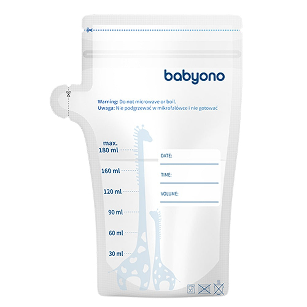 Babyono Sacchetti Per La Conservazione Del Latte Materno 180 ml 30 Pezzi