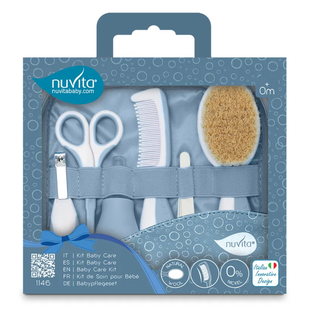 Nuvita Beauty Set Per La Cura Del Bambino Powder Blue