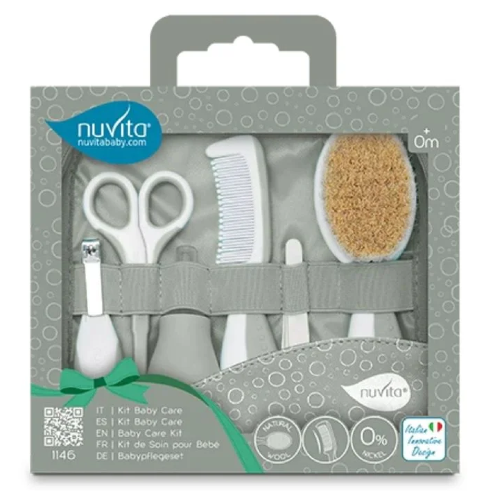Nuvita Beauty Set Per La Cura Del Bambino Sage Green