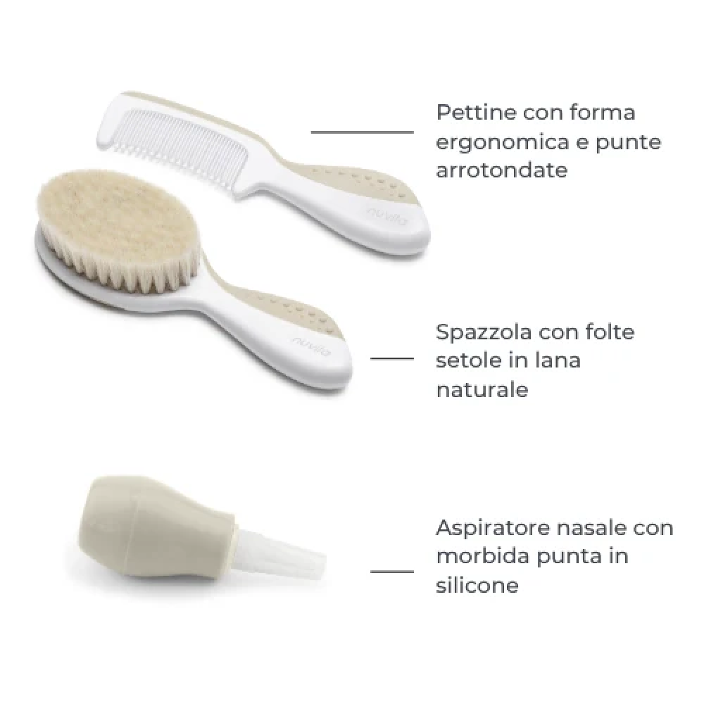 Nuvita Beauty Set Per La Cura Del Bambino Con Termometro Digitale Beige